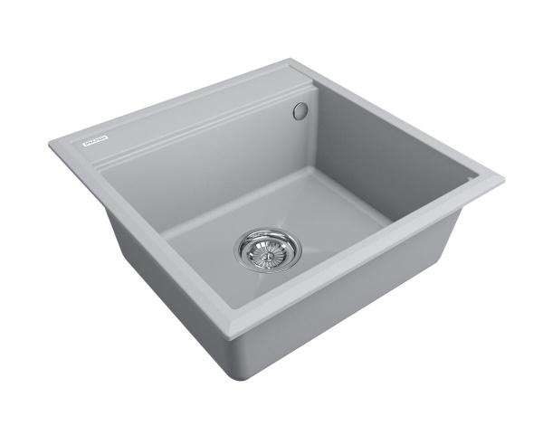 Мойка Paulmark STEPIA 50 PM115051-GRS 510х500х190 мм, IT-GRANIT, серый дым