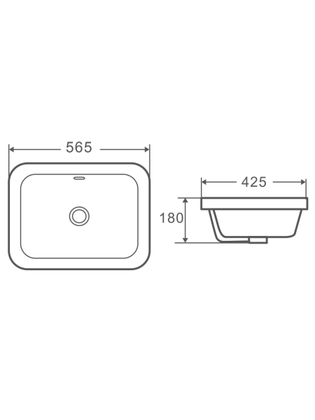 Раковина врезная WeltWasser WW SK DEILBACH 6040