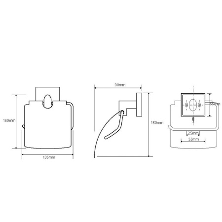 Держатель туалетной бумаги Bemeta BETA 132112012