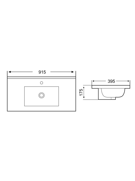 Раковина врезная WeltWasser WW SK DEILBACH 7517-90 MT-BL