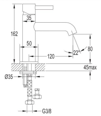 Смеситель для раковины OMNIRES Y Y1210NGLB