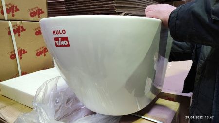 Комплект Styron STY-740+STY-800-2 хром-глянцевая кнопка смыва и унитаз подвесной TIMO RIMLESS KULO ТК-403