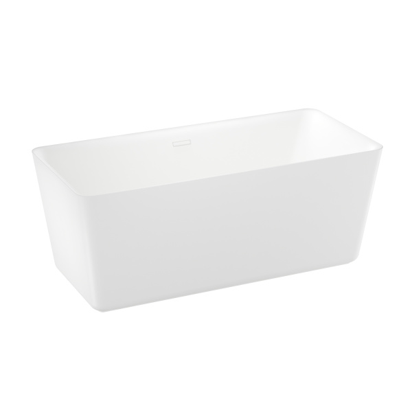 Акриловая ванна в наборе 4 в 1: отдельностоящая ванна, ножки, экран, слив-перелив Wellsee DeSire 231502002