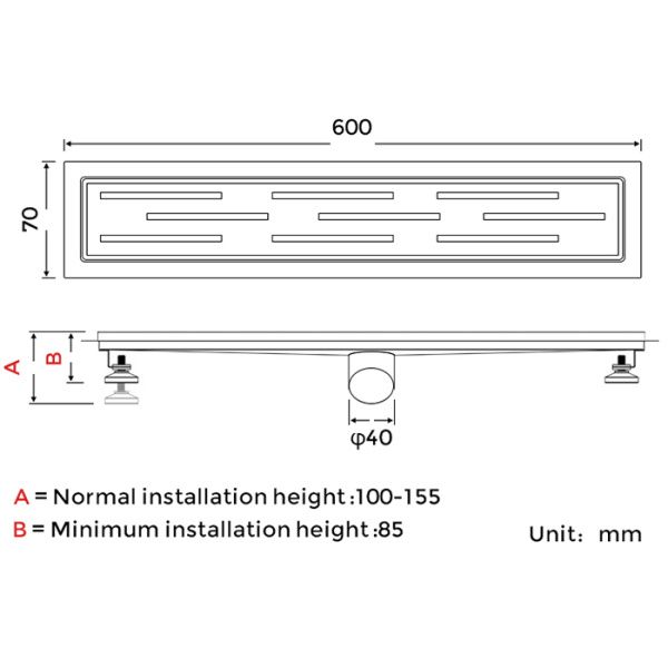 Душевой трап Gappo G86007-1