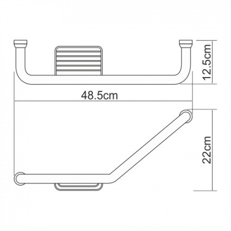 Поручень для ванны WasserKRAFT K-1077Left