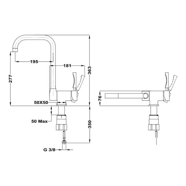 Смеситель для мойки ТЕКА MTP 984 CHROME 116030000