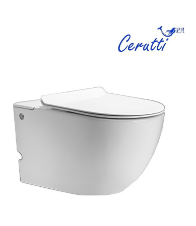 Унитаз BARBARIA Aria Pulse подвесной с функцией импульсного смыва, БЕЗ РАМЫ (585х360х330) Ceruttispa CT10591