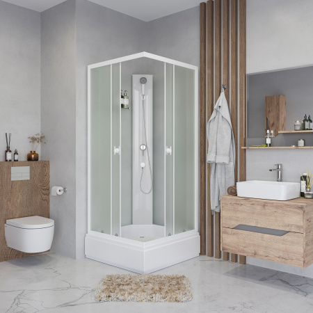 Душевая кабина Niagara Promo P80/26Q/MT/BK (80х80х200) 4 места