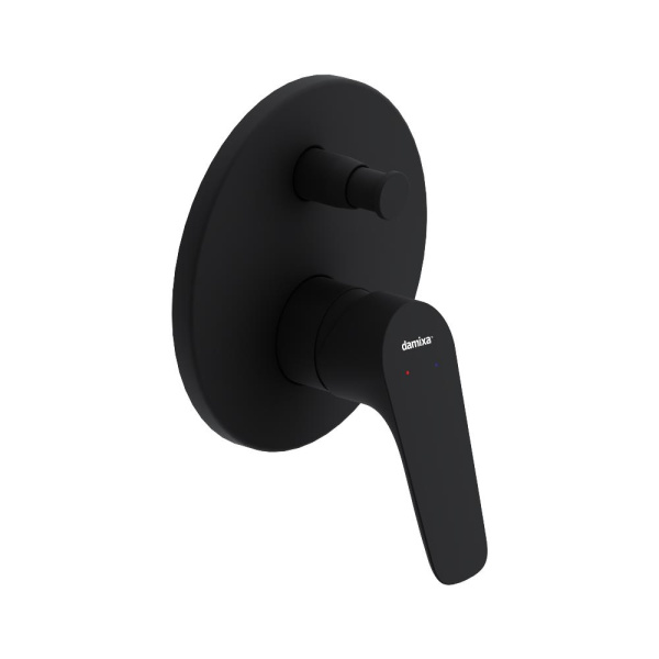 777100300 Jupiter Смеситель для душа Damixa монтируемый в стену (черный)