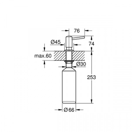 Дозатор для жидкого мыла Grohe Contemporary 40536DC0