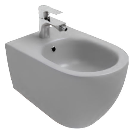 Биде ISVEA Infinity подвесной  365*530*400 цвет серый бетон матовый 10NF41001SV-2V