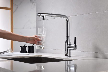 Смеситель для кухни Paulmark VIPER Vi213105-CR, хром