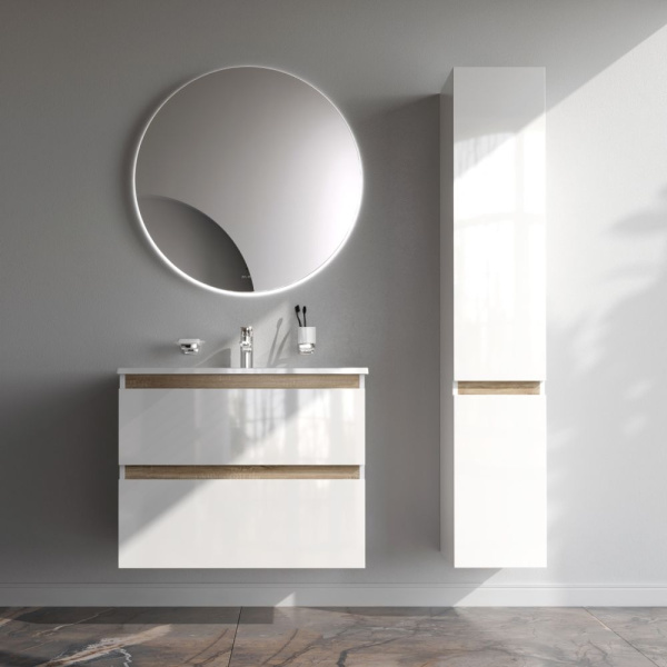 M85AFHX0802WG X-Joy База под раковину AM.PM, подвесная, 80 см, 2 ящика, белый глянец