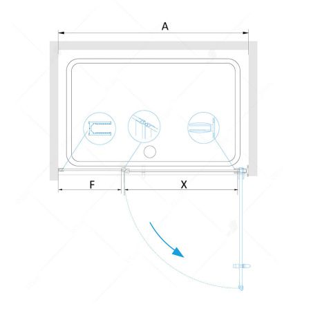Душевая дверь RGW HO-012 350601211-11