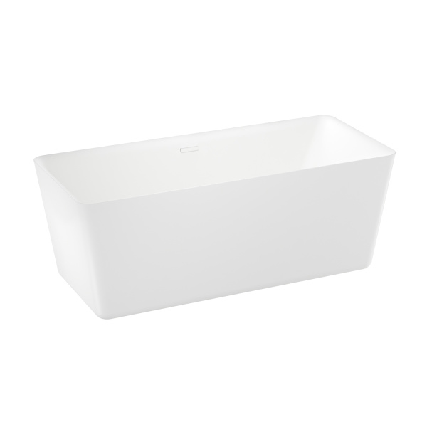 Акриловая ванна в наборе 4 в 1: отдельностоящая ванна, ножки, экран, слив-перелив Wellsee DeSire 231503002