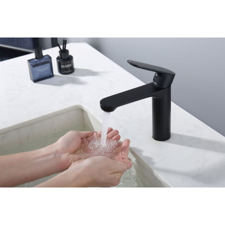 Смеситель для раковины Splenka S222.10.06, черный