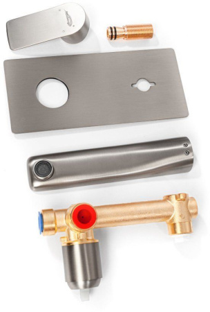 Смеситель встраиваемый для раковины Hansberge H699 Никель