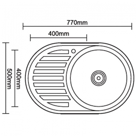 Кухонная мойка Ledeme L67750-6R 50x77