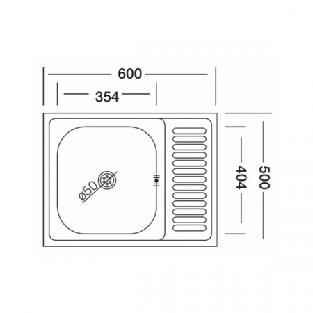 Кухонная мойка Kromevye Lay-On EC 217 D