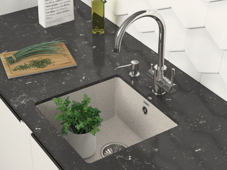 Мойка Paulmark GERA 50 PM104546-BE 460х450 ммх200 мм, IT-GRANIT, бежевый