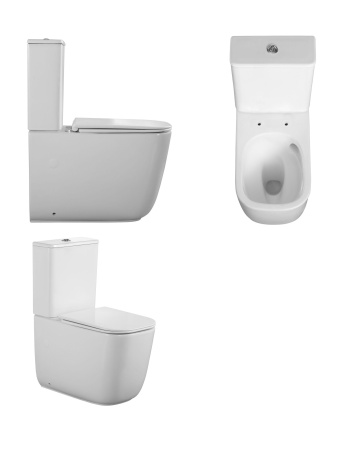 Унитаз MIRKO Tornado напольный безободковый CT11090 (620х355х790) Ceruttispa