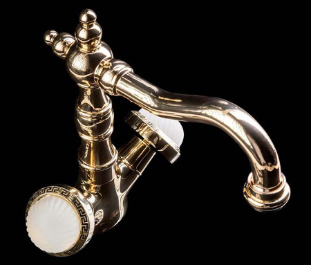 Смеситель для раковины Boheme Satine 292-ST Золото