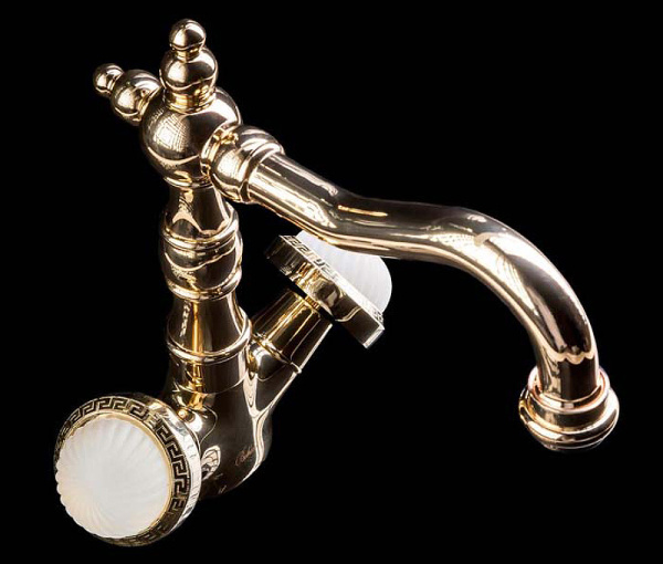 Смеситель для раковины Boheme Satine 292-ST Золото