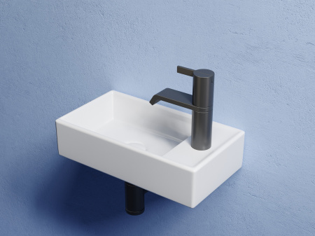 Умывальник подвесной прямоугольный Ceramicanova Element 407*217*100, Белый, CN6051L