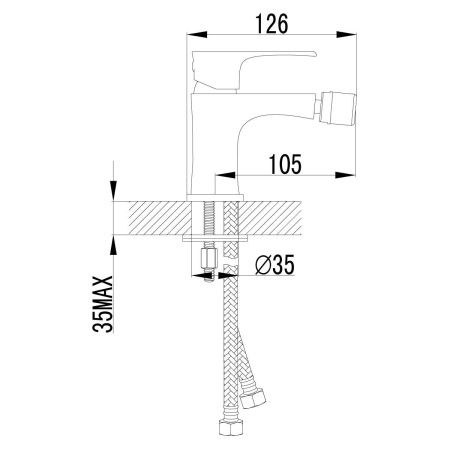 Смеситель Lemark Plus Factor LM1608C для биде