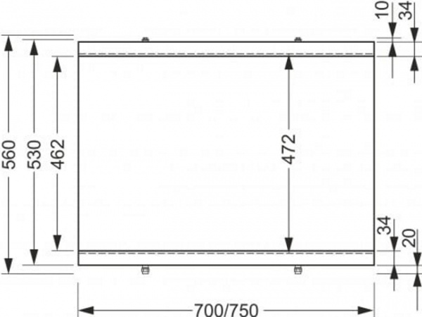 Панель боковая для ванн Universal 70 PB-TYPE3*70-W