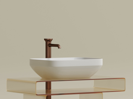 Умывальник чаша накладная прямоугольная Ceramicanova Element 500*359*145мм, белый, CN6055