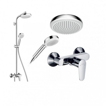 Душевая система Hansgrohe Crometta 160 1jet Showerpipe [27266400]