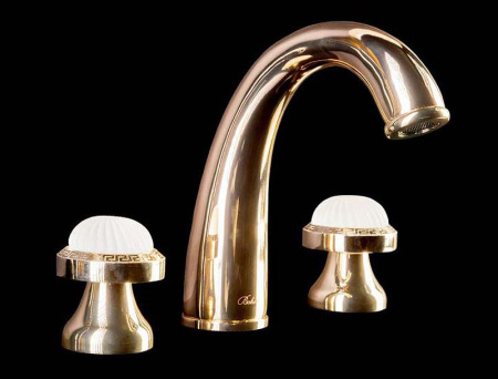 Смеситель для раковины Boheme Satine 297-ST Золото