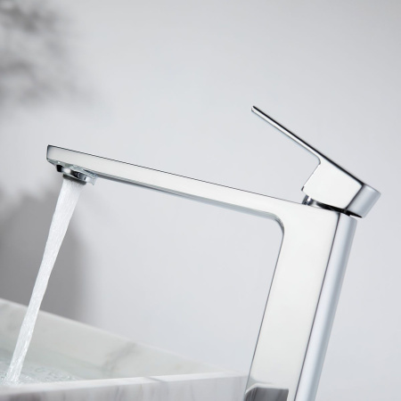 Смеситель для накладной раковины Vincea Next VBF-1N2CH однорычажный, хром