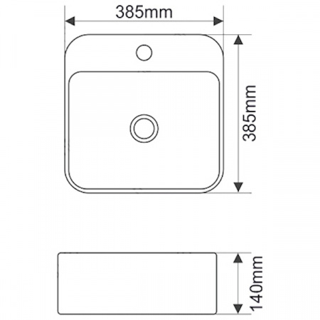 Раковина MELANA MLN-A423B