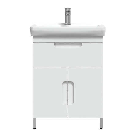 Тумба под умывальник Belux Мадейра напольная 55-01, Белый глянцевый