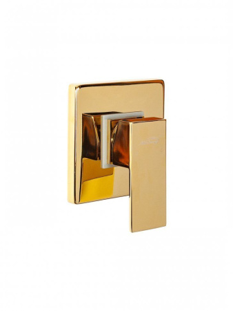 Смеситель встраиваемый с гигиеническим душем Hansberge H3070 Золото Глянец