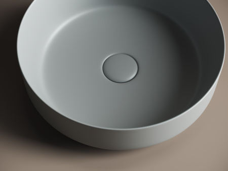 Умывальник чаша накладная круглая Ceramicanova Element 390*390*120мм, Антрацит матовый, CN6022MH