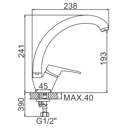 Смеситель для мойки Ledeme H13 L4113