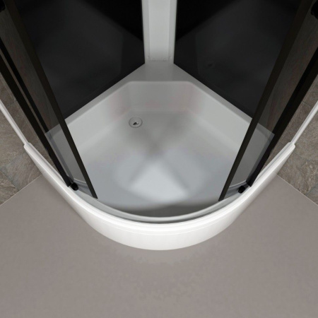 Душевая кабина Тритон Щ0000067303  Грэй-Блэк 90*90 В