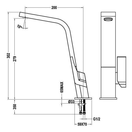 Смеситель для мойки Teka IC 915 черный