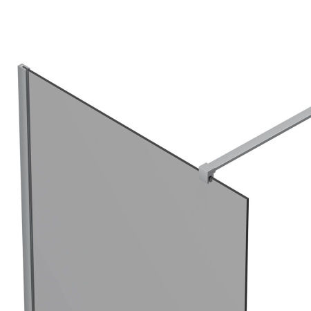 Душевая перегородка, ограждение Reflexion RX20090TCR-20 Walk in 200x90см, тонированное закаленное стекло 8мм, хромированный профиль