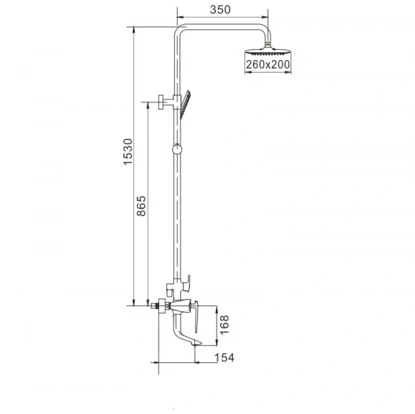 Душевая система Rose R1336H