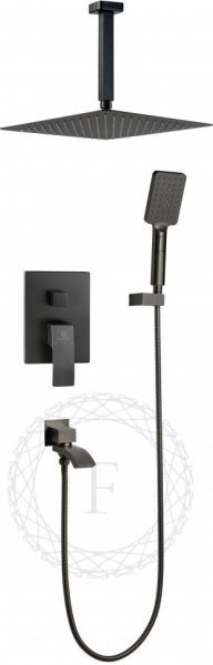 Душевая система скрытого монтажа FILARETE Waterfall FL1012 (Графит)