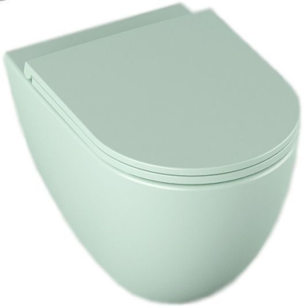 Унитаз ISVEA Infinity подвесной 365*530*400 -мятно-зеленый матовый 10NF02001SV-2T