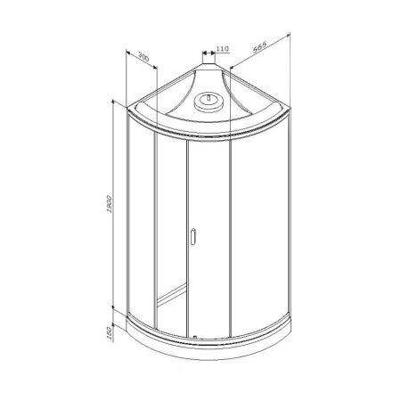 Душевая кабина AM.PM X-Joy W88C-301-090WT 90х90 см, без гидромассажа