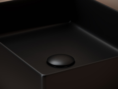 Раковина накладная прямоугольная Ceramicanova Element 361*471*130, черный матовый, CN6069MB