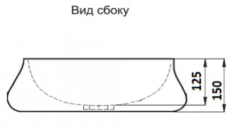 Раковина накладная CeramaLux 9426