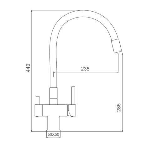 Смеситель для кухни Gappo  с гибким изливом G4395-33