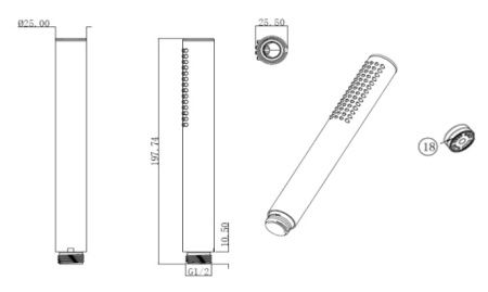 Лейка для душ Villeroy&Boch Embrace PLUS TVS1084140261